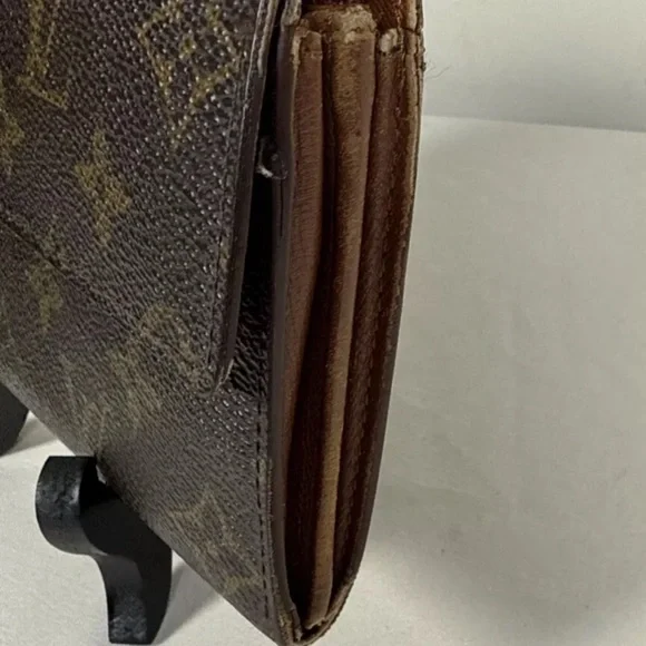 Louis Vuitton Sarah Brown Monogram Long Wallet Authentic Brown with dust pouch - Picture 6 of 16